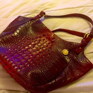 Brahmin bag… very good shape. Deep burgundy comes with bag